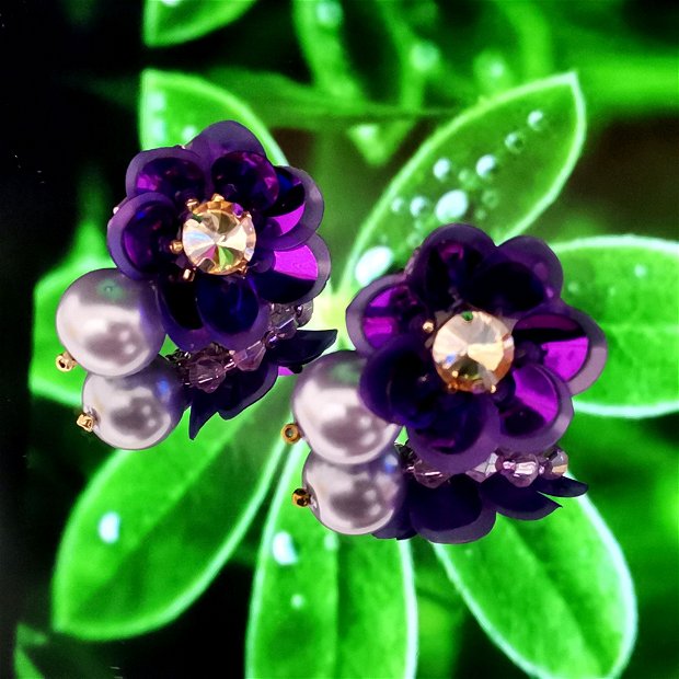 Cercei - Purple Pearl Flowers