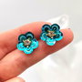 Rezervat Cercei- Turquoise Flowers