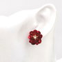 Rezervat Cercei - Red Glam Flowers