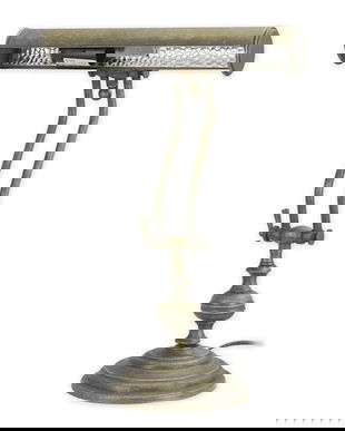 Lampa Banker din alama masiva cu aspect industrial