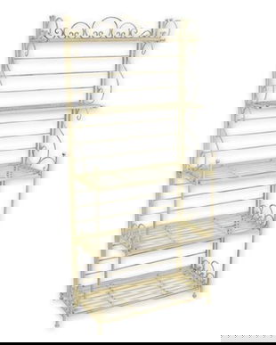 Etajera cu 5 rafturi antik white