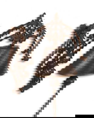 Clopot ornamental pentru usa din fonta