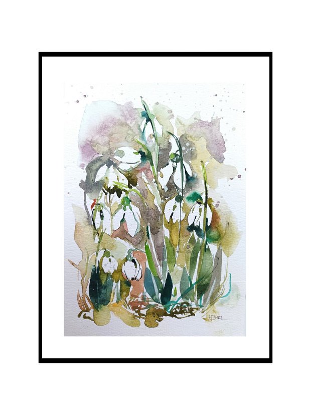 Tablou Galanthus Nivalis - Pictura Originala - Nature and Colors Collection