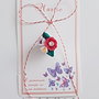Brosa martisor flori si pietre Preciosa