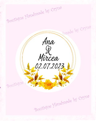 Etichete autoadezive personalizate nunta, botez