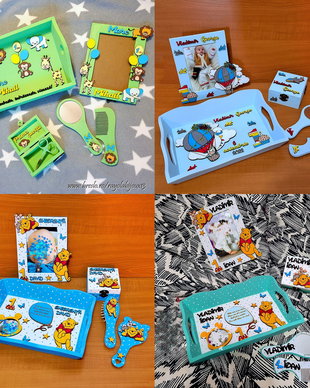 Set Mot 1 An - Personalizat in culorile si cu personajele dorite