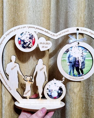 Rama foto cu Siluete personalizate