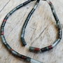 Agate indiene, tubulet 12x4 mm