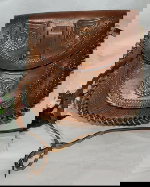 Tolba vintage  piele handmade