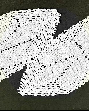 mileu ivoire cu romburi , 14 cm