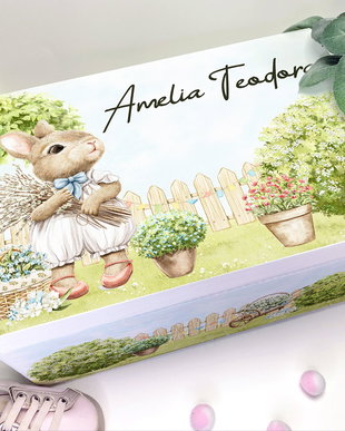 Cutie Amintiri Fete Personalizată - Charming Bunny