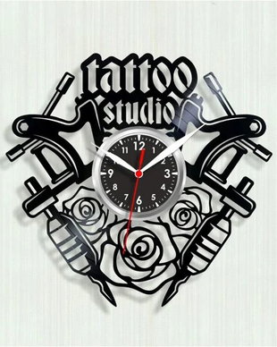 SALON TATUAJ-ceas de perete