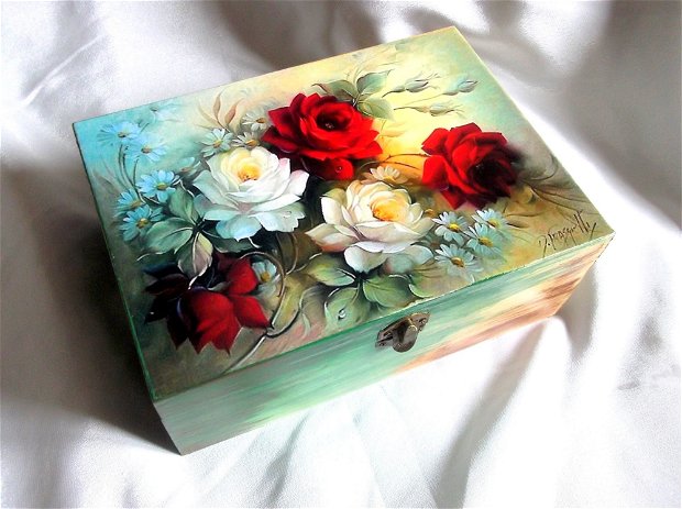 cutie cu model floral 42911
