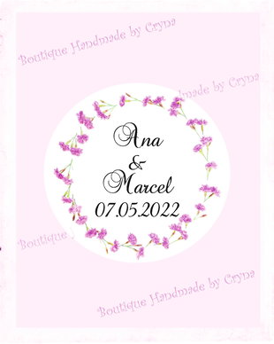 Etichete autoadezive personalizate nunta, botez