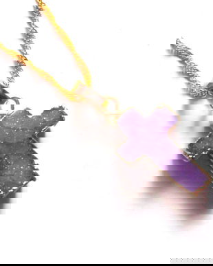 cruciulita cu agate druzi 41482