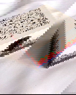 cutie lemn decorata cu motiv traditional 42692