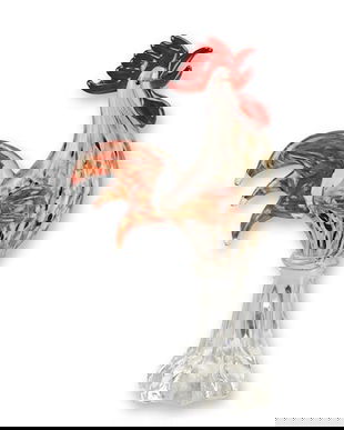 Cocos stilizat - figurina deosebita din sticla de Murano