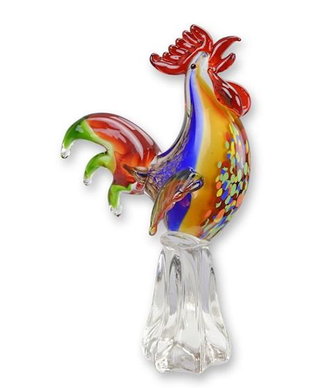 Cocos stilizat - figurina deosebita din sticla de Murano