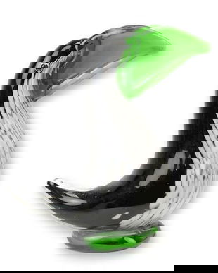 Tucan stilizat- figurina deosebita din sticla Murano