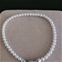 colier perle rotunde albe cu pandantiv cheita  si lacat, argint 925, cutiuță bijuterii  gratuit