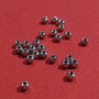 (10 bucati) Margele mici din argint .925 rodiat aprox 2 mm