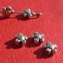 Floricica cu 5 petale din argint .925 antichizat aprox 3x5.5 mm