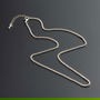 Lant inox, placat argint, 45cm+5cm  IN.0121