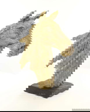 Cap de cal - statueta din rasini