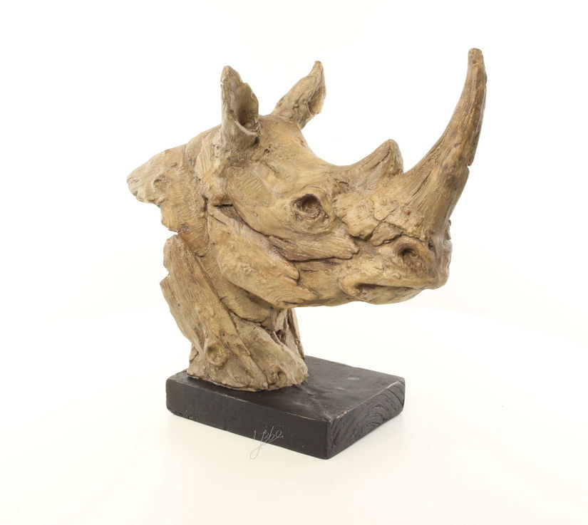 Schelet de rinocer - statueta din rasini