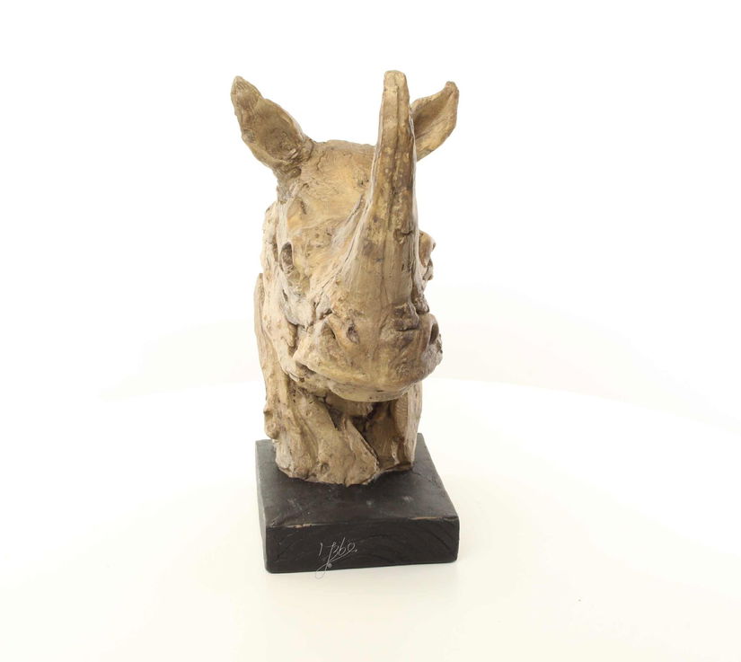 Schelet de rinocer - statueta din rasini
