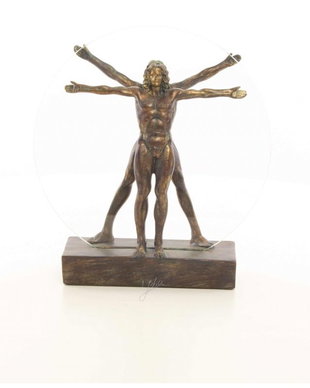 Omul vitruvian-statueta din rasini speciale