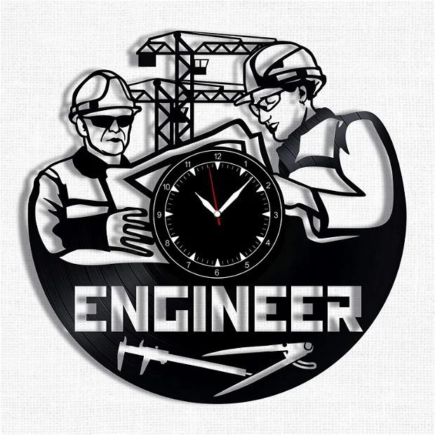 "Inginer constructor"-ceas de perete