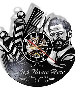 BARBERSHOP- ceas de perete