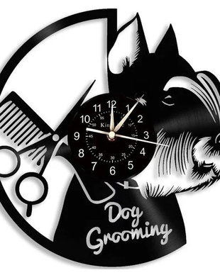 Dog grooming-ceas de perete