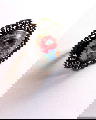 inel sticla cu maci 42720