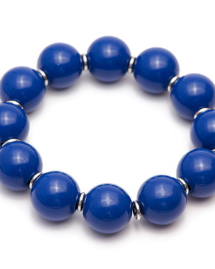 Matanie de mana cu bile bleumarin mari de 19.4 mm si distantiere