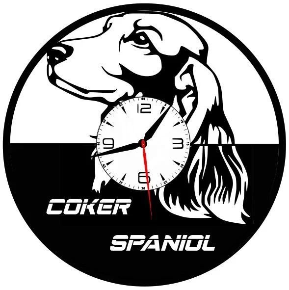 COKER SPANIOL - ceas de perete (personalizabil)