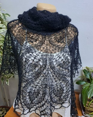 Șal negru 130