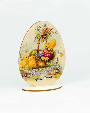 Decoratiune pentru Paste in forma de ou personalizata cu mesaj