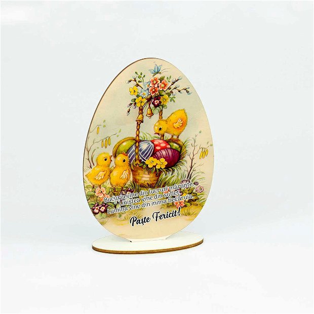 Decoratiune pentru Paste in forma de ou personalizata cu mesaj