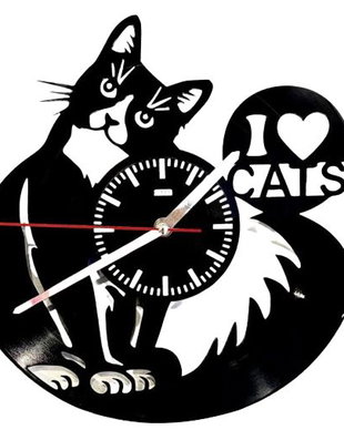 I LOVE CATS-ceas de perete