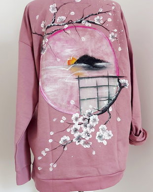 Bluza pictata masura S oversize