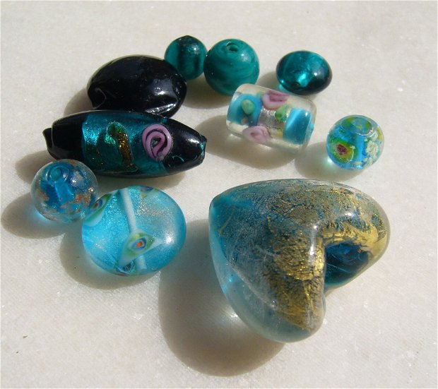 Mix margele Lampwork (lucrate manual in India)