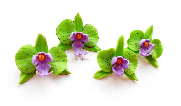 Green Orchidee - cercei atarnatori