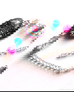 bratara sticla cu mandala 42733