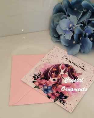 Invitatie botez unicorn