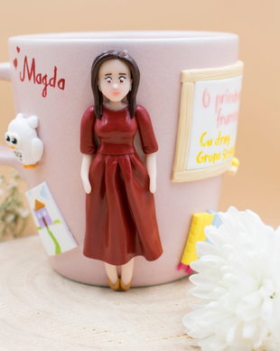 Cană educatoare | Personalizată handmade | Lut polimeric