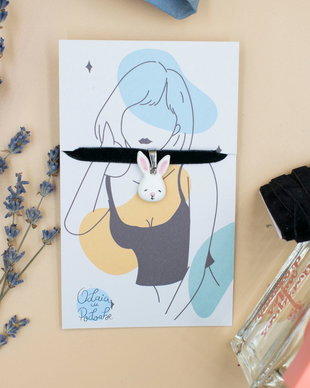 Lăntișor choker Iepuraș | Personalizat handmade | Lut polimeric
