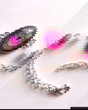 bratara sticla cu mandala 42734