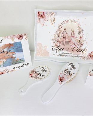 Set gatitul miresei - She said Yes - pink